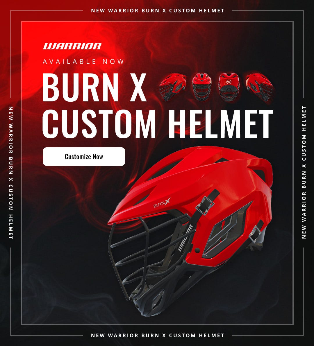 Warrior Burn X Custom Lacrosse Helmet