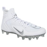 Nike Alpha Huarache 8 Elite Lacrosse Cleats in White/Silver Volt Size Mens 10.0 / Womens 11.5