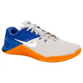 orange training shoes