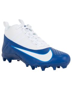 blue and white cleats