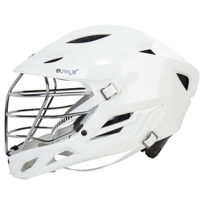 Warrior Burn Jr Lacrosse Helmet- White- deals EUC