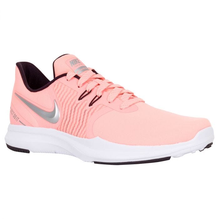 Nike In-Season 8 Women's Shoes - Pink/Metallic Silver/Burgundy Ash