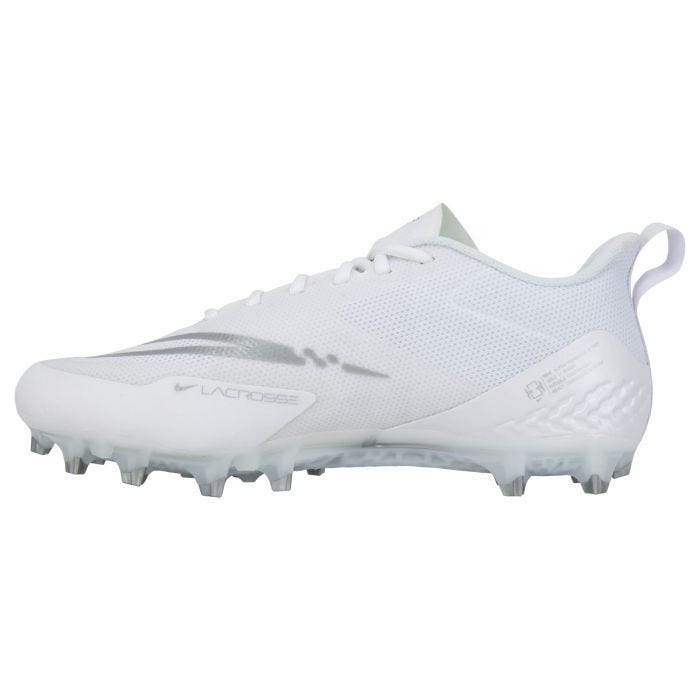 Nike Alpha Huarache 8 newest Pro Lax Lacrosse White Cleats Mens Size 9.5 CZ6558-101