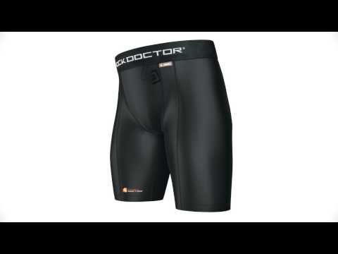 Shock Doctor 220 Core Compression Adult Shorts w/Cup Pocket
