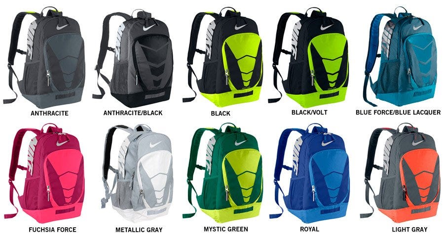 nike max air vapor backpack black